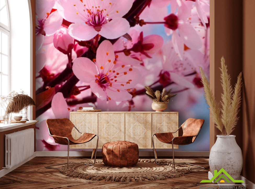 выбрать Фотошпалери Квітуче рожевим дерево Каталог фотошпалер на стіну