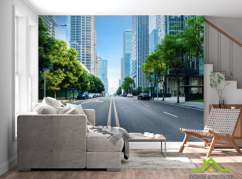 выбрать Фотошпалери Дорога в мегаполісі Каталог фотошпалер на стіну