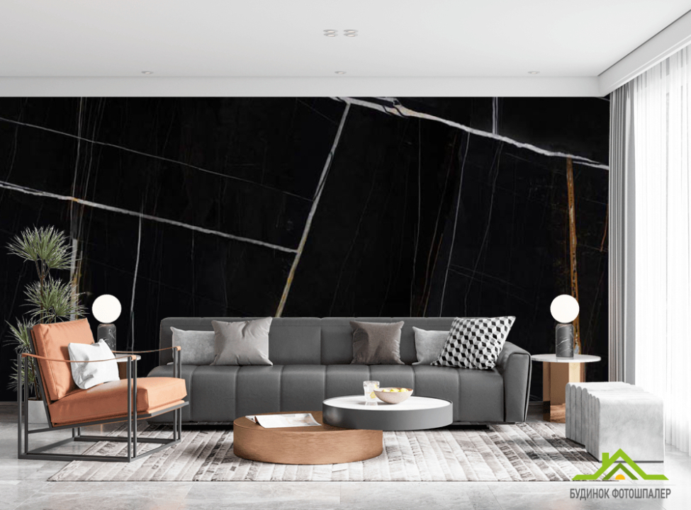 выбрать Фотообои Чёрный мрамор Каталог фотообоев на стену