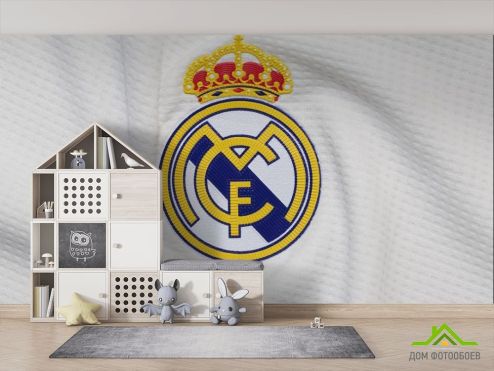 выбрать Фотошпалери нашивка Real Madrid Фотошпалери, колір: «» на стіну