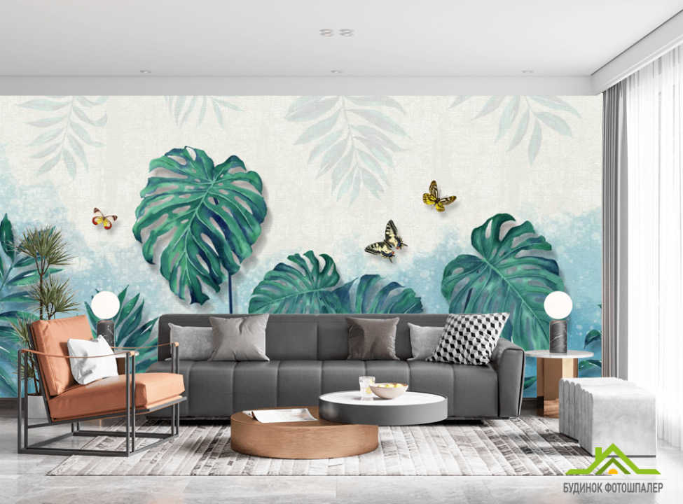 выбрать Фотошпалери листя монстери Каталог фотошпалер на стіну