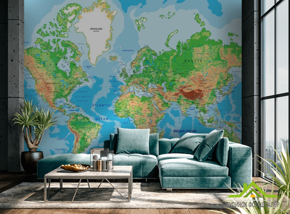 выбрать Фотообои Карта Каталог фотообоев на стену
