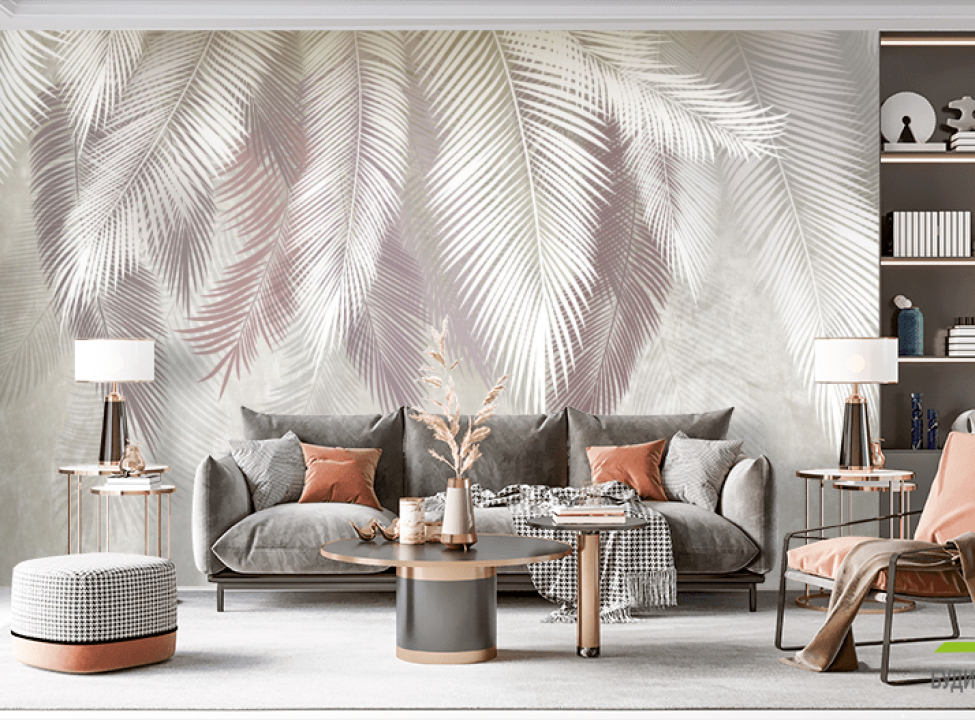 выбрать Фотошпалери пухнасті пальмове листя на стіну Каталог фотошпалер на стіну