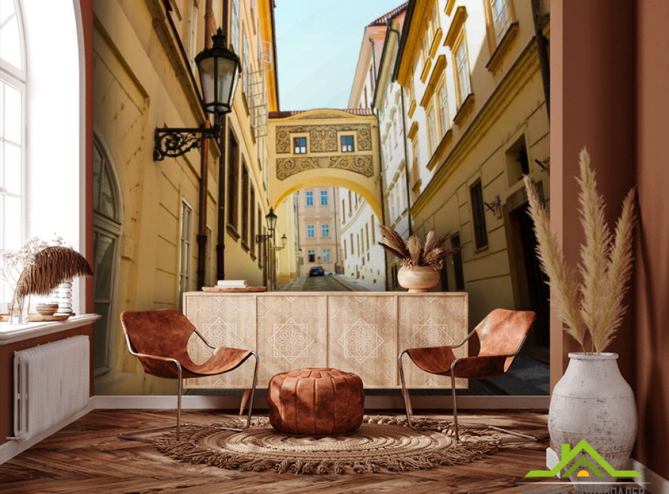 выбрать Фотообои Узкая улица старого города Каталог фотообоев на стену