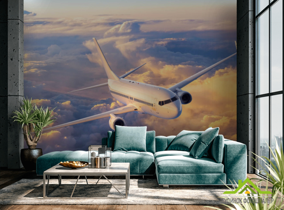 выбрать Фотошпалери літак в небі Каталог фотошпалер на стіну
