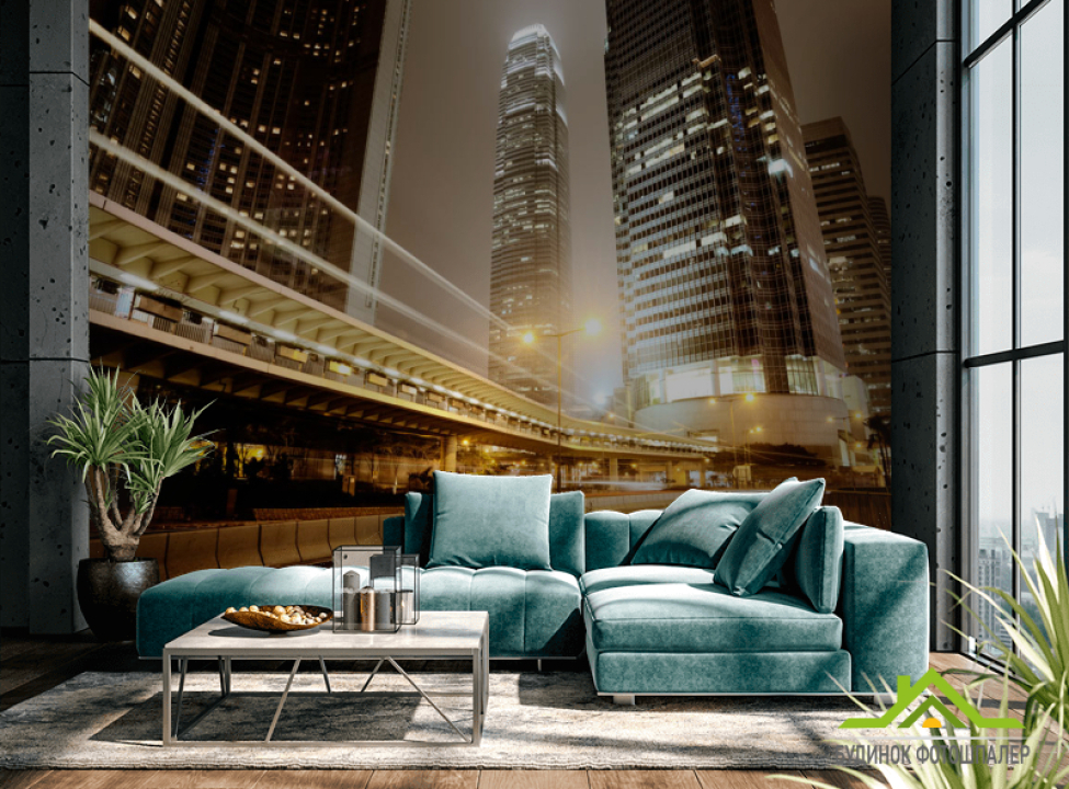 выбрать Фотошпалери Нічний мегаполіс Каталог фотошпалер на стіну