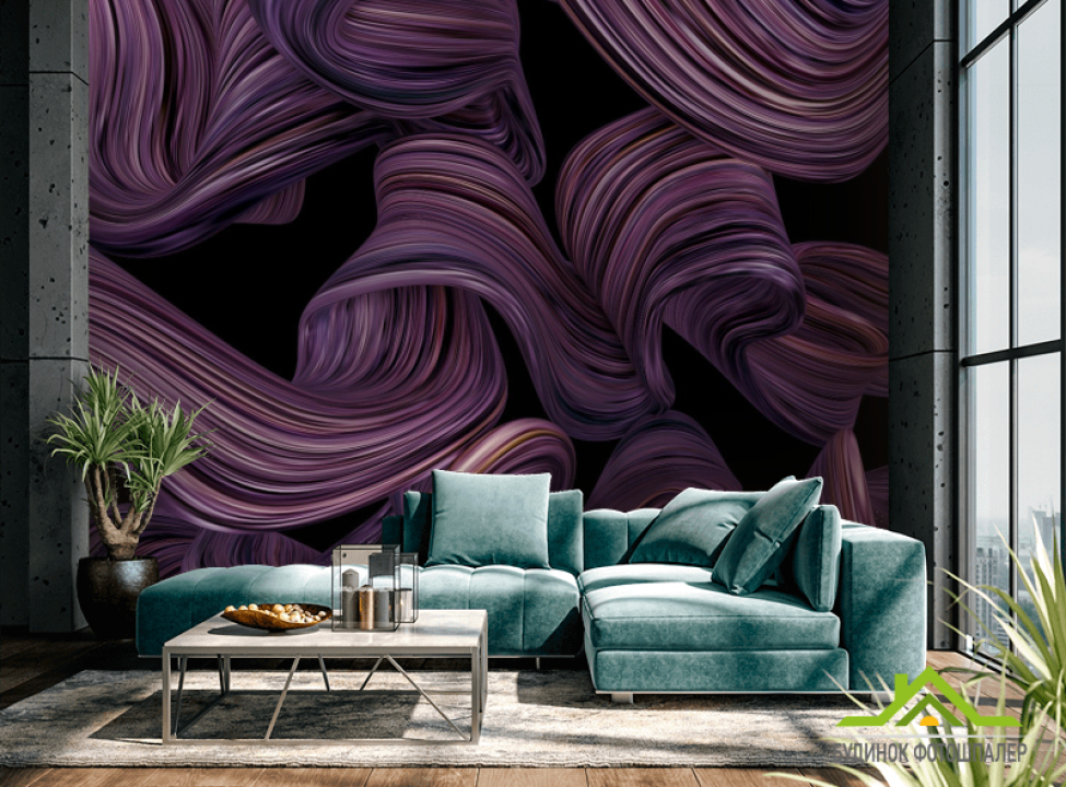 выбрать Фотообои Фиолетовая абстракция Каталог фотообоев на стену