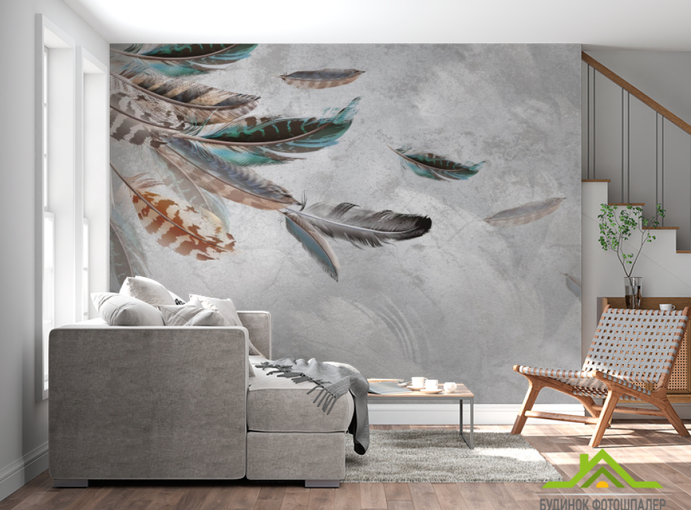 выбрать Фотошпалери летять пір'я Каталог фотошпалер на стіну