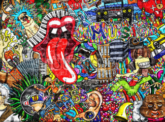 Фотообои с граффити. Тонкости использования в разных интерьерах?