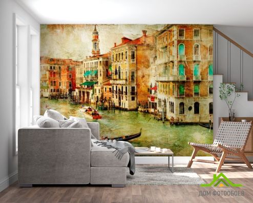 выбрать Фотообои Венеция Фотообои Винтажная Венеция на стену