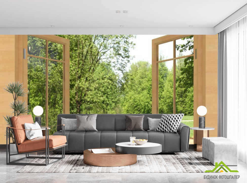 выбрать Фотообои Парк за окном Каталог фотообоев на стену