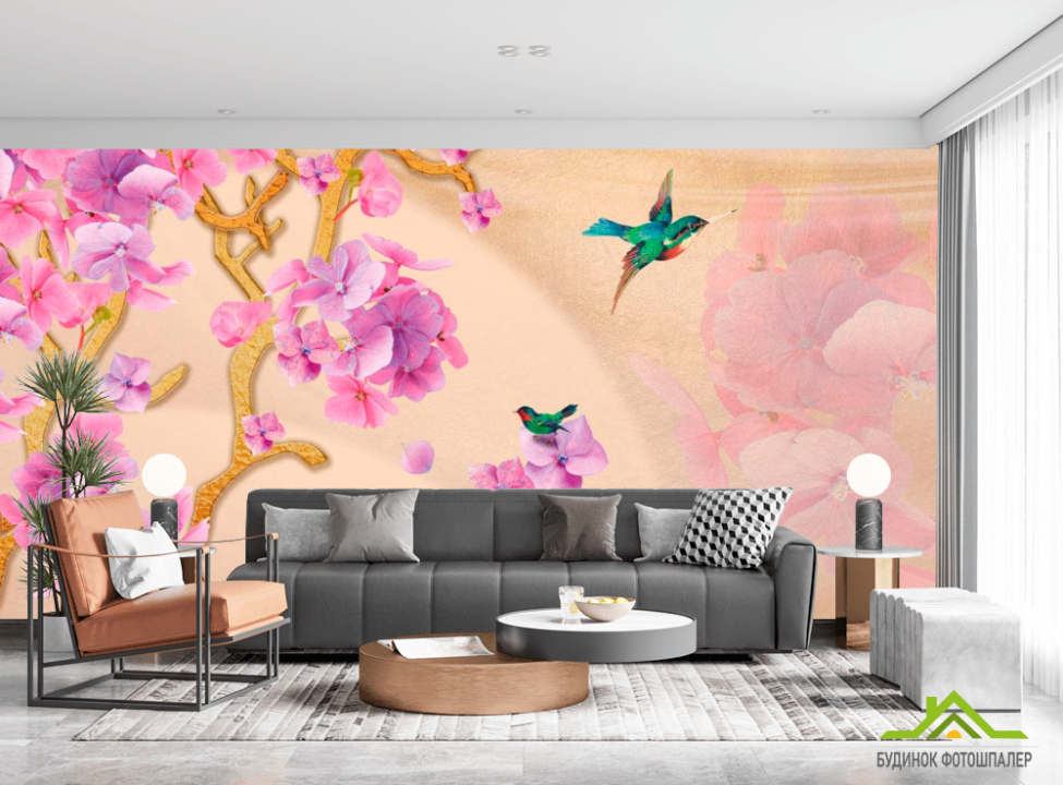 выбрать Фотошпалери Гортензії Каталог фотошпалер на стіну