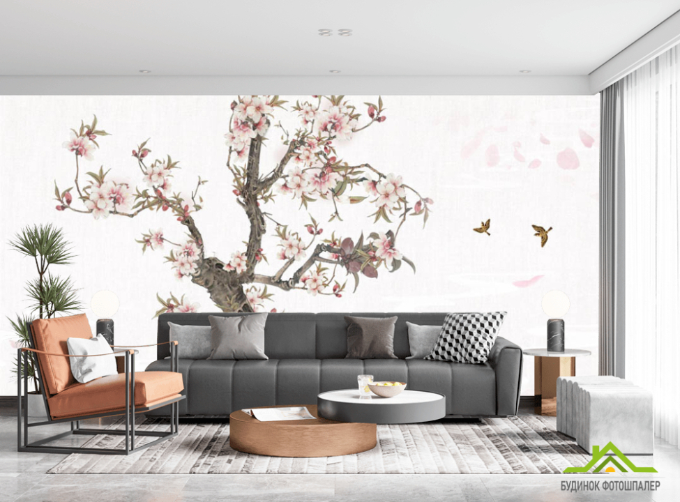 выбрать Фотошпалери Гілка сакури Каталог фотошпалер на стіну