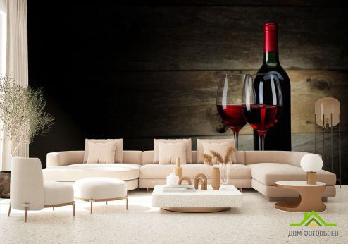 выбрать Фотообои красное вино в бокалах Фотообои, цвет: «горизонталная, горизонтальная» на стену