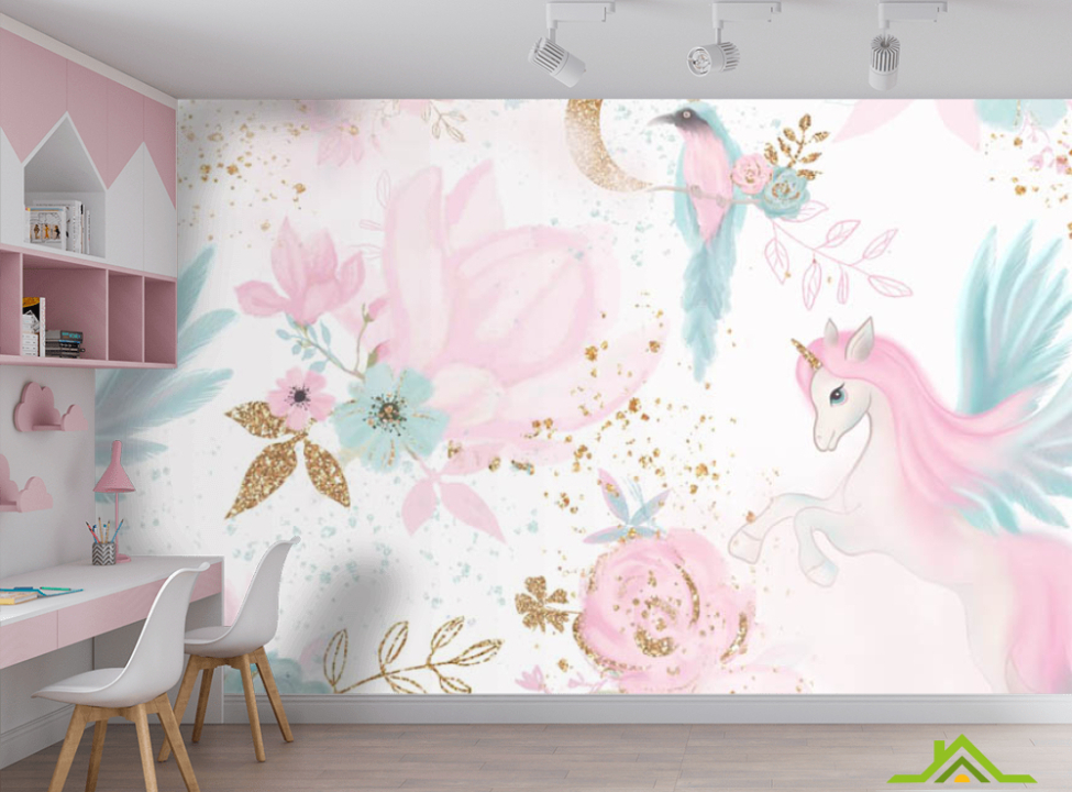 выбрать Фотошпалери Єдинороги патерн Каталог фотошпалер на стіну