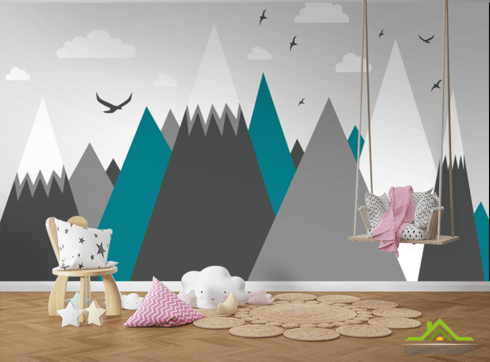 выбрать Фотообои Векторные горы Фотообои Little kids на стену
