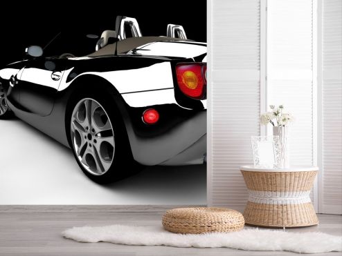 выбрать Фотообои черный блестящий автомобиль Фотообои Транспорт на стену