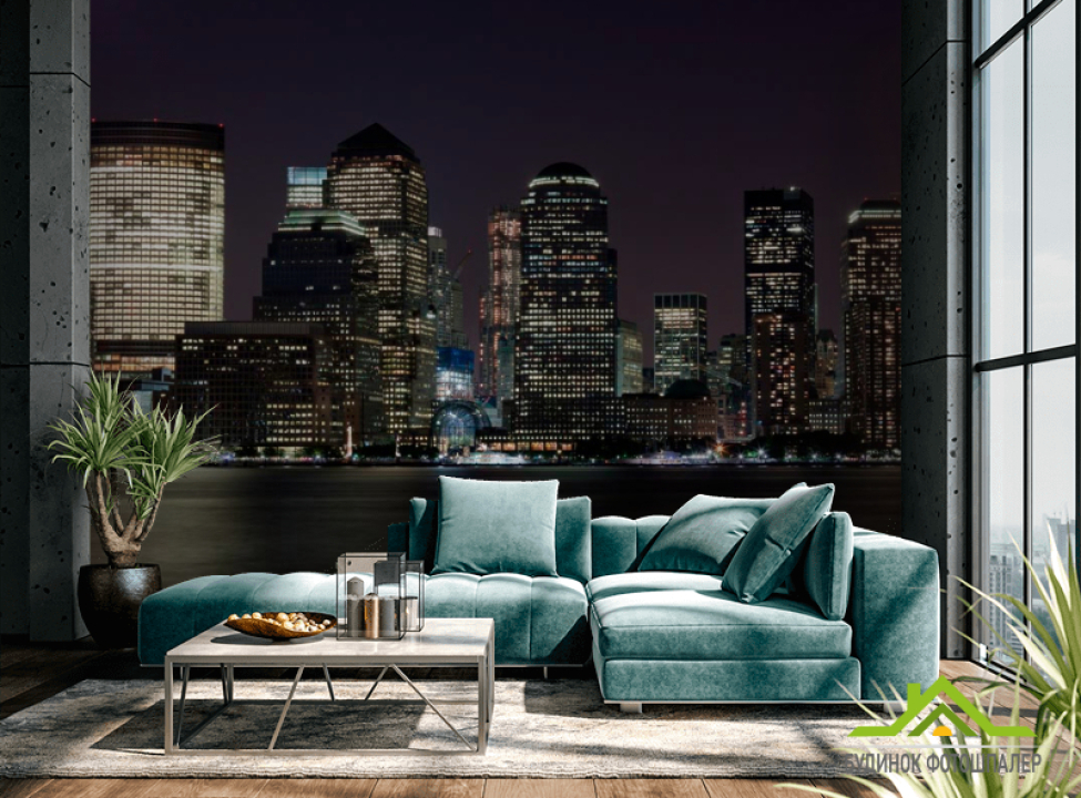 выбрать Фотообои Город засыпает Фотообои Современный город на стену