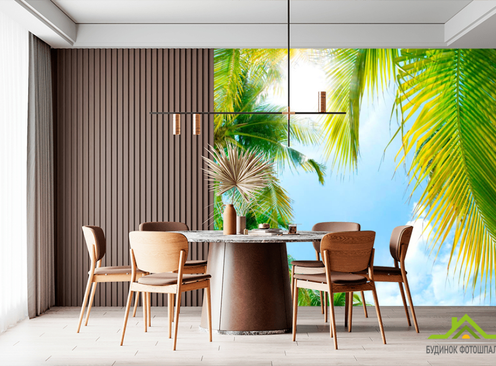 выбрать Фотошпалери Сонце крізь листя Фотошпалери Море на стіну