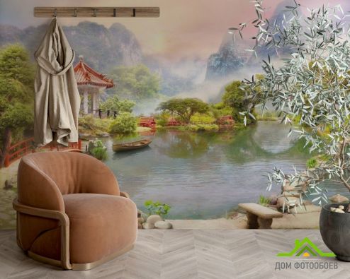 выбрать Фотообои Озеро Фотообои Фотообои Дизайнерские фрески: горизонталная, горизонтальная ориентация на стену