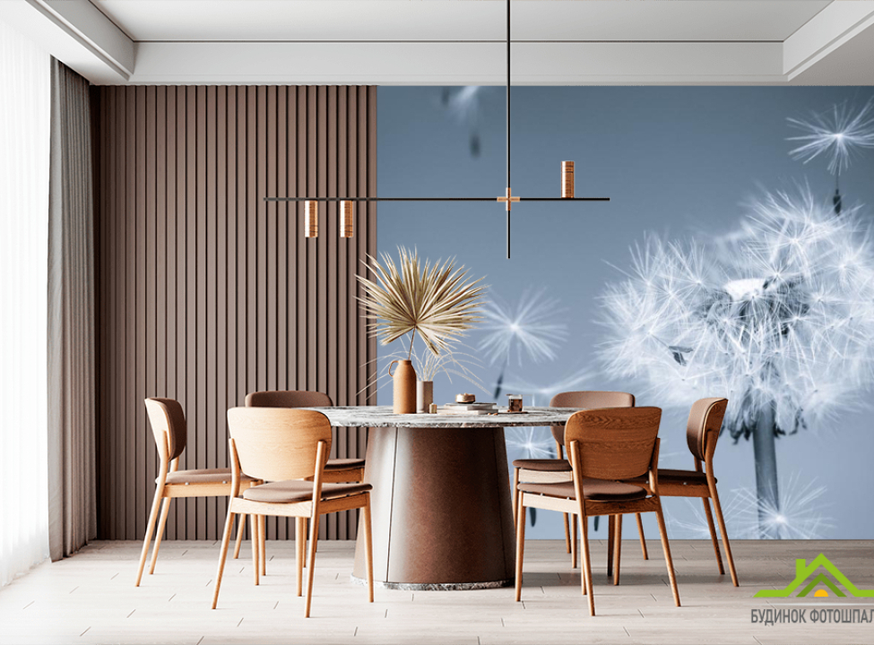 выбрать Фотообои Серые одуванчики Каталог фотообоев на стену