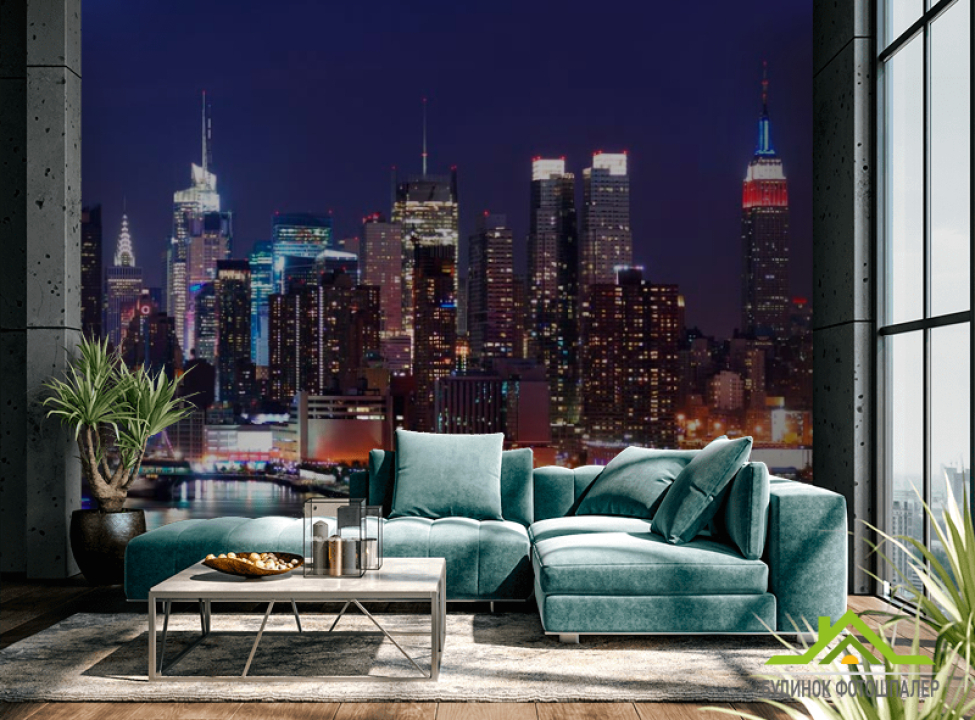 выбрать Фотошпалери Фотошпалери Яскравий нічний причал Каталог фотошпалер на стіну