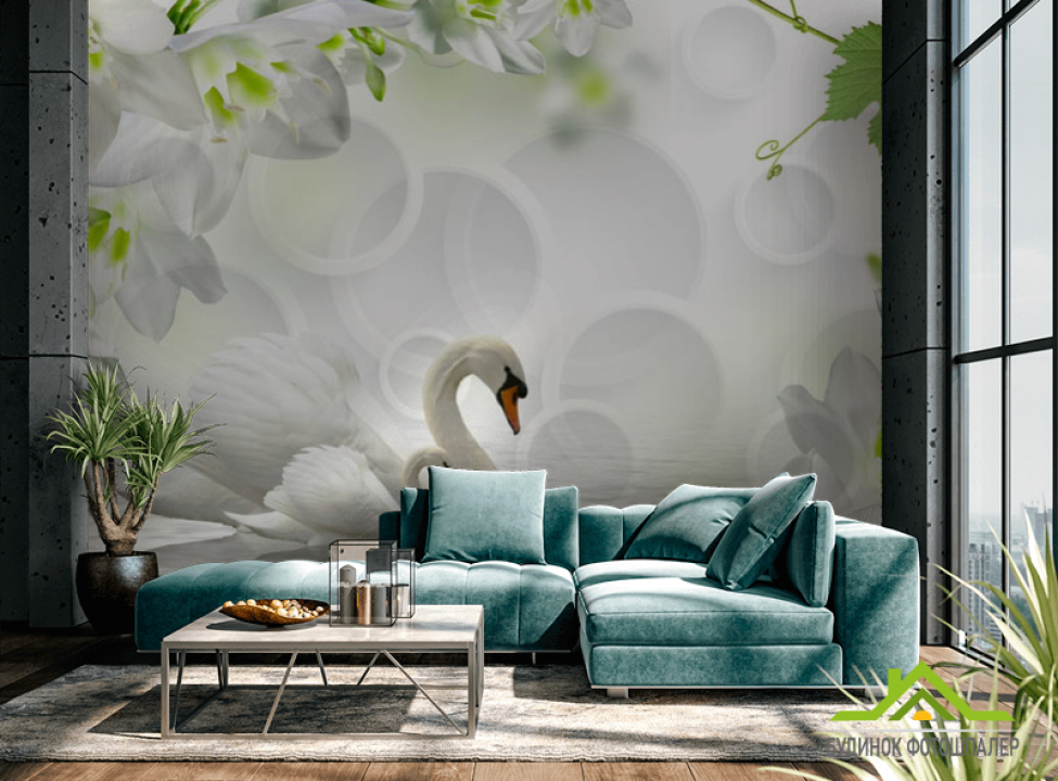 выбрать Фотошпалери Лебеді Каталог фотошпалер на стіну