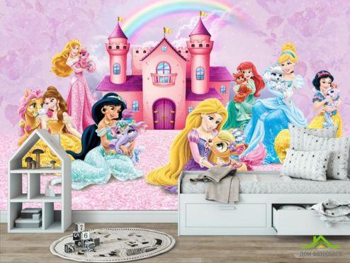 выбрать Фотообои принцессы, замок Фотообои в детскую на стену