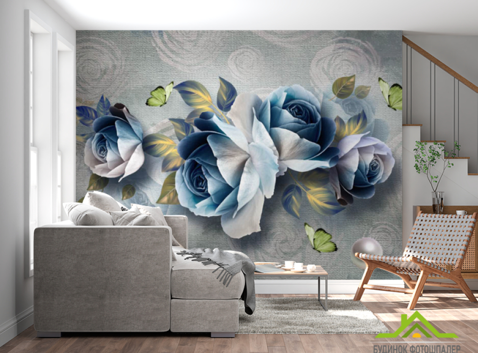 выбрать Фотошпалери Сині квіти Каталог фотошпалер на стіну