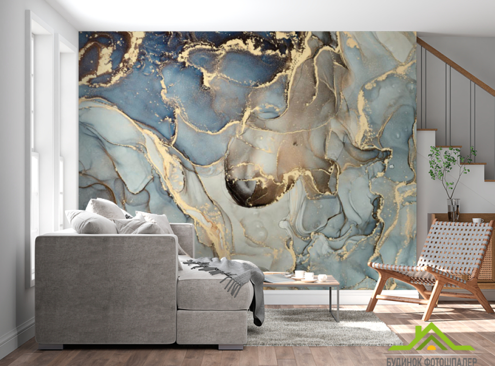 выбрать Фотошпалери Золотий fluid art Каталог фотошпалер на стіну