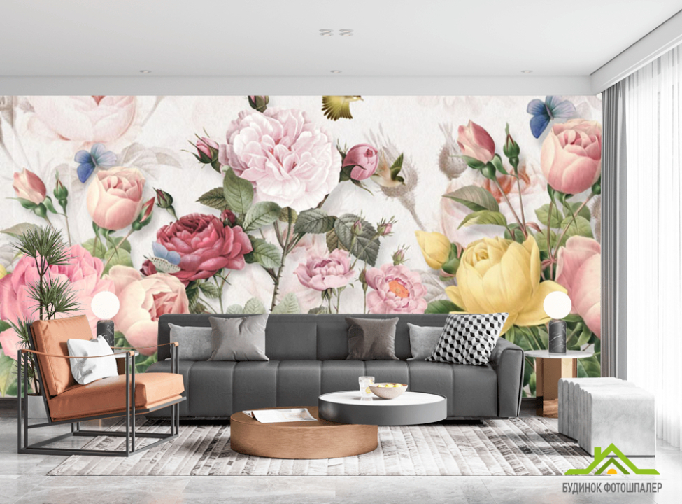 выбрать Фотошпалери Квіти вінтажні Каталог фотошпалер на стіну