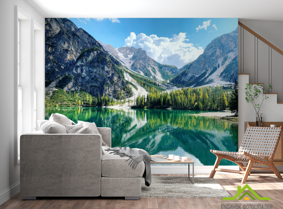 выбрать Фотошпалери Озеро і гори Каталог фотошпалер на стіну