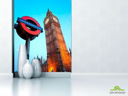 выбрать Фотообои Биг-Бен в Лондоне Фотообои Фотообои Города: вертикальная, фото ориентация на стену