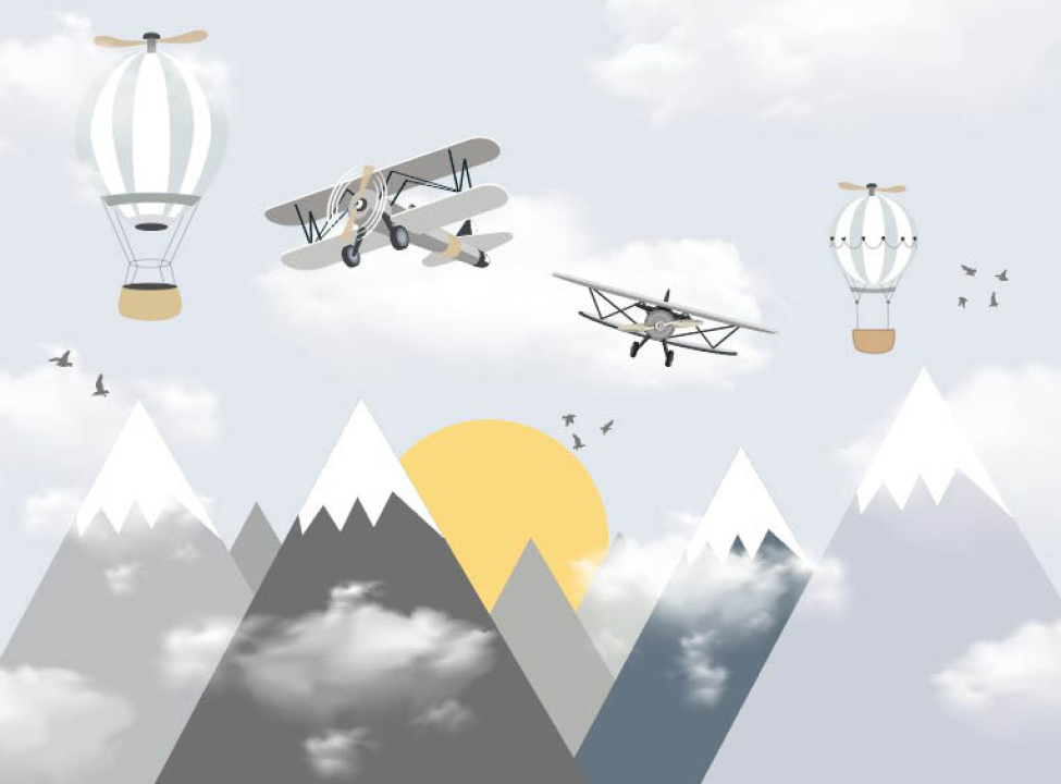 выбрать Фотошпалери Літаки і повітряна куля Каталог фотошпалер на стіну