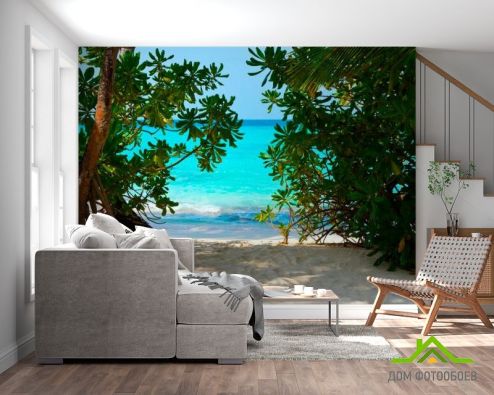 выбрать Фотообои Песок, пляж Фотообои Фотообои Природа - Лето, зелений, зеленый на стену