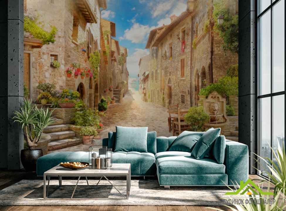 выбрать Фотообои Дворик Каталог фотообоев на стену