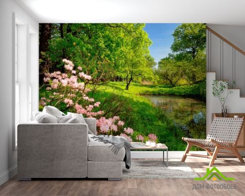 выбрать Фотообои Цветочки и лес Фотообои Фотообои Природа - Лето на стену
