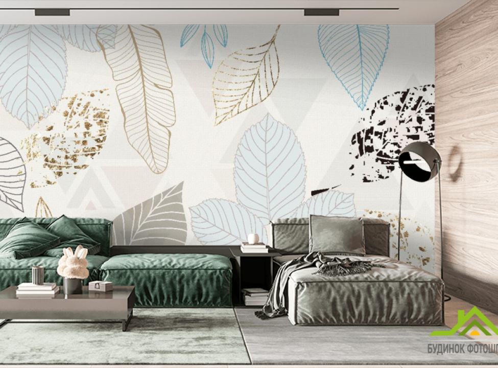 выбрать Фотообои листья с золотом Каталог фотообоев на стену