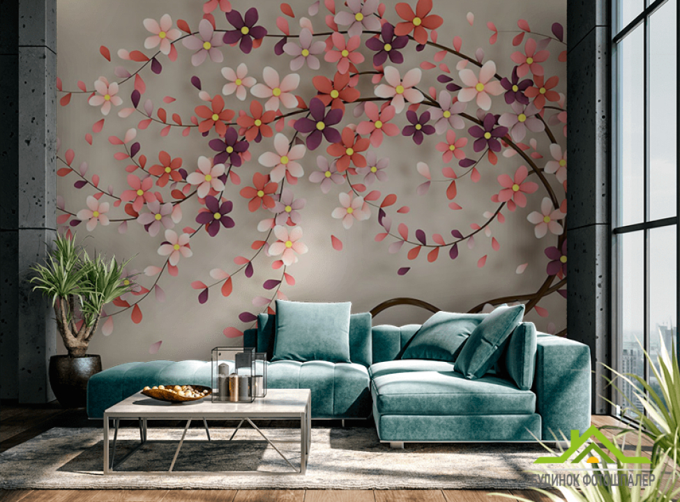 выбрать Фотообои Стереоскопическое дерево Фотообои 3Д на стену