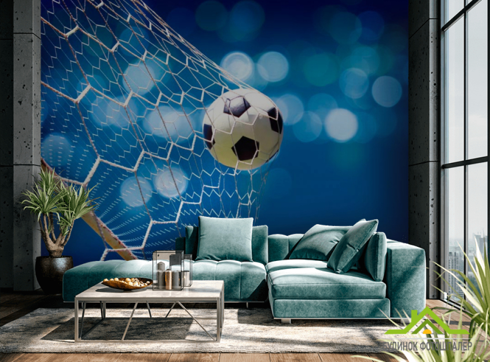 выбрать Фотошпалери Сітка з м'ячем Каталог фотошпалер на стіну