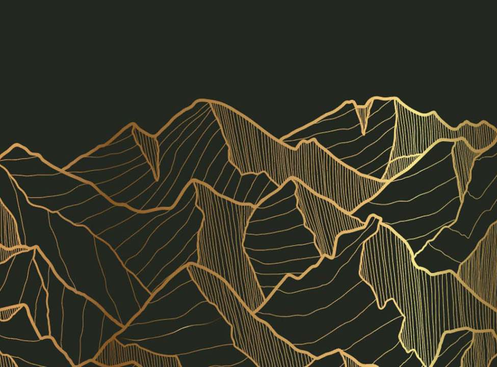 выбрать Фотообои Золотые горы на чёрном Каталог фотообоев на стену