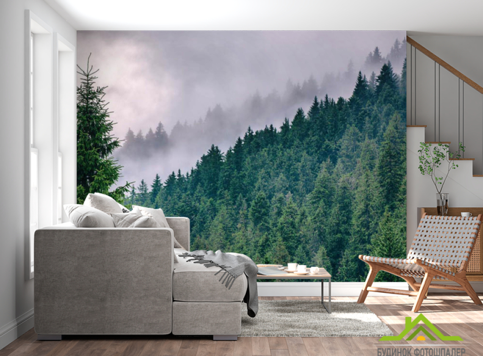 выбрать Фотообои Туманные горы Каталог фотообоев на стену