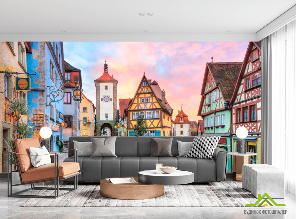 выбрать Фотообои Старый город в Баварии Каталог фотообоев на стену