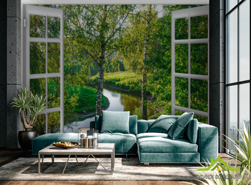 выбрать Фотошпалери Вид на Берізки Каталог фотошпалер на стіну