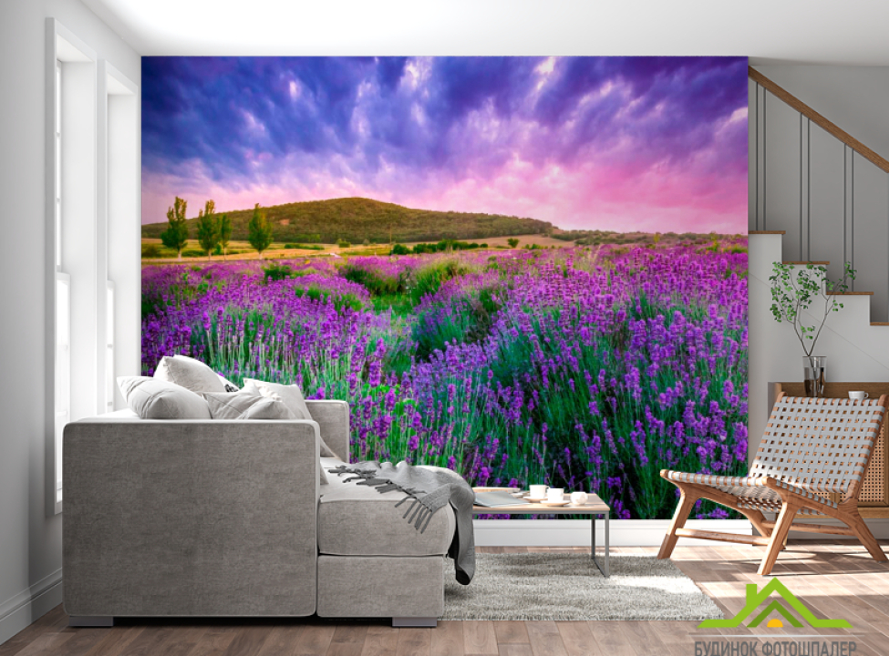 выбрать Фотообои Лавандовое поле Каталог фотообоев на стену