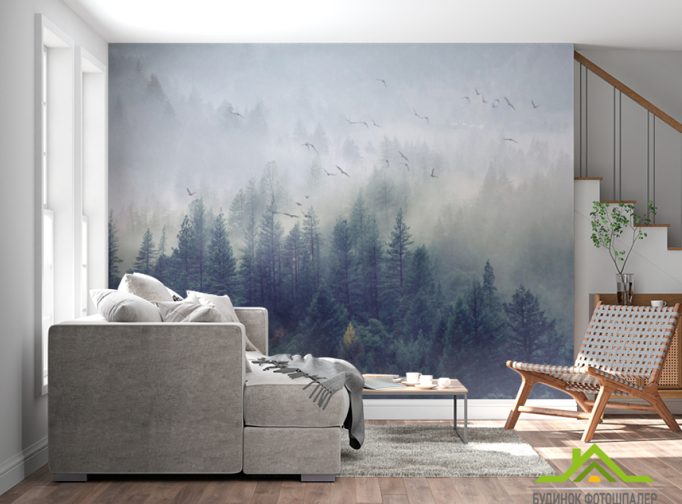 выбрать Фотошпалери ліс, туман Каталог фотошпалер на стіну