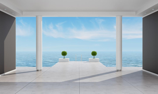 Фотошпалери Вид на море з номера