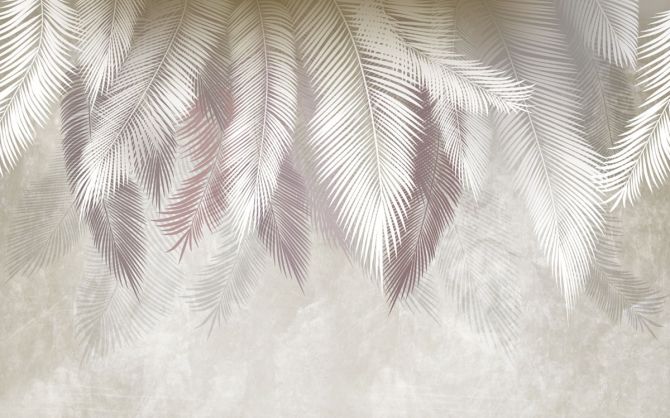 Фотообои Пушистые пальмовые листья на стену