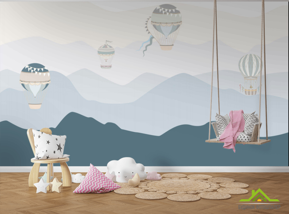 выбрать Фотошпалери Гори і повітряні кулі Фотошпалери Little kids на стіну