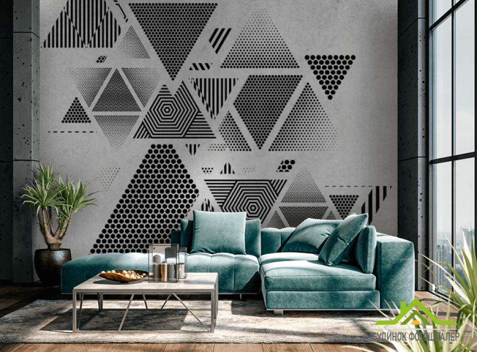 выбрать Фотошпалери трикутники Каталог фотошпалер на стіну